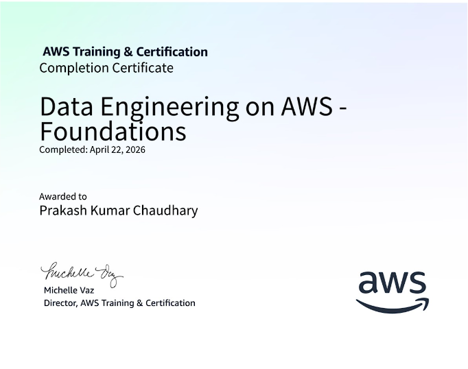 AWS Data Engineering Certification