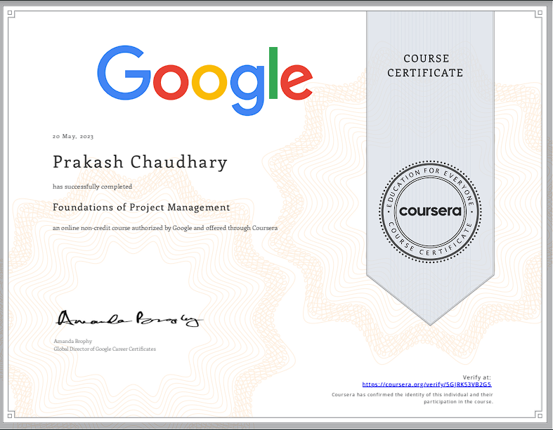 Foundations of Project Management